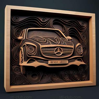 3D мадэль Mercedes Benz C218 (STL)